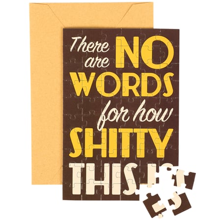 No Words Puzzle Card - Paper