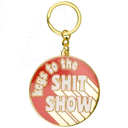 Keys To The Show Keychain - Metal, Enamel, Paper