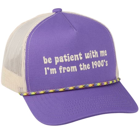 Be Patient With Me Trucker Hat - Cotton, Polyester, Plastic