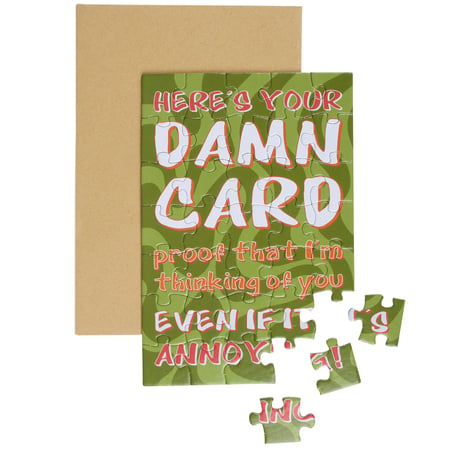 Here's Your Card It's Annoying Puzzle Card - Paper