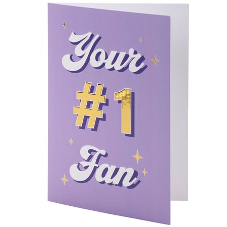 Your #1 Fan Greeting Card - Paper