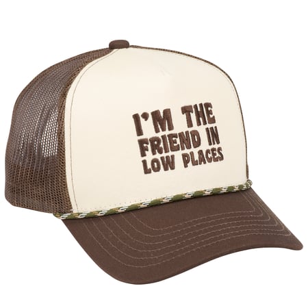 I'm The Friend In Low Places Trucker Hat - Cotton, Polyester, Plastic