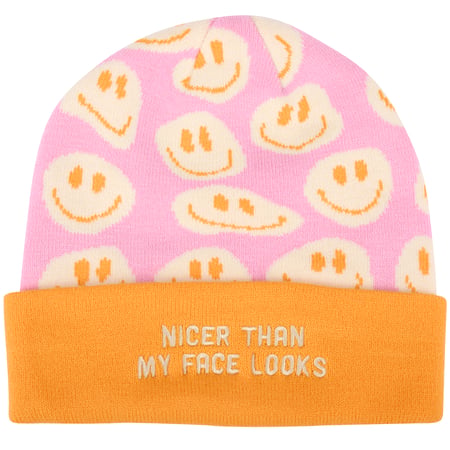 Nicer Than My Face Looks Beanie - Acrylic