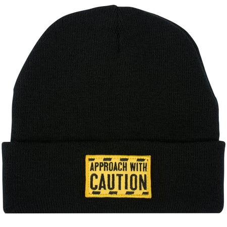 Approach With Caution Beanie - Acrylic