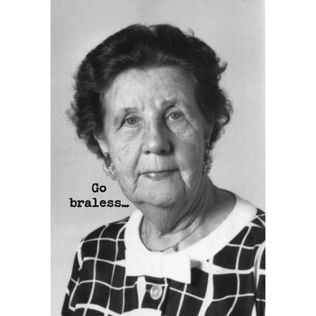 Go Braless Greeting Card - Paper