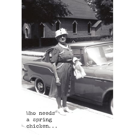 Spring Chicken Greeting Card - Paper