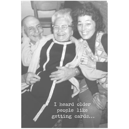 Older People Greeting Card - Paper