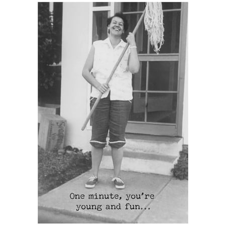 Young And Fun Greeting Card - Paper