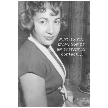 Emergency Contact Greeting Card - Paper