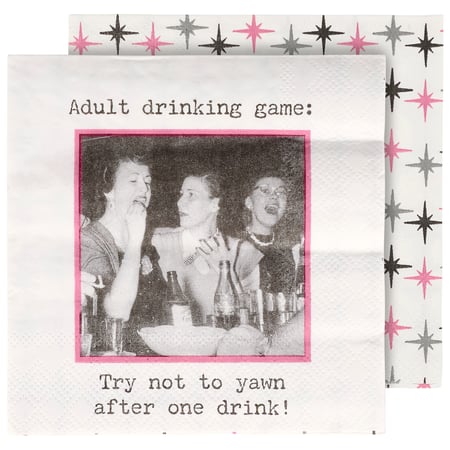 Adult Drinkng Game Beverage Napkin - Paper