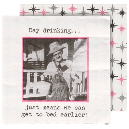 Day Drinking Beverage Napkin - Paper
