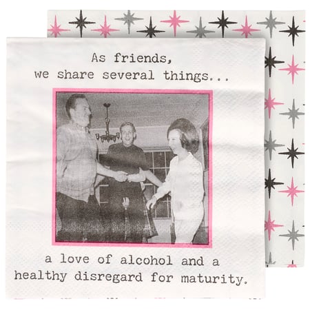Healthy Disregard For Maturity Beverage Napkin - Paper