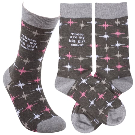 These Are My Big Girl Socks Socks - Cotton, Nylon, Spandex