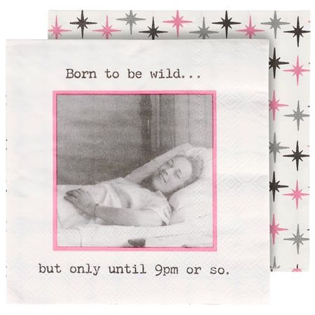 Born To Be Wild But Beverage Napkin - Paper