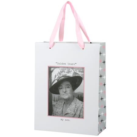 Golden Years Small Gift Bag - Paper, Ribbon
