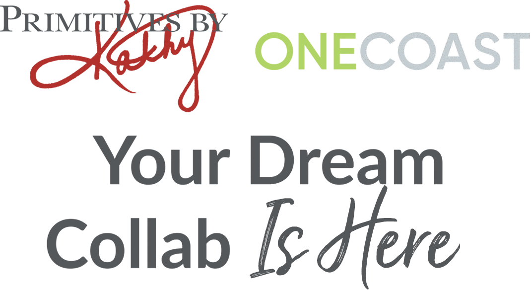 Primitives by Kathy and OneCoast Colab Logos